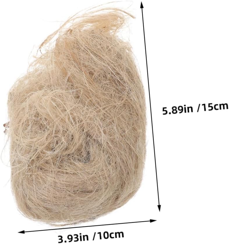 حشو عش الطيور الطبيعي من الجوت لمواد الفراش لببغاء الطائر الطنان والطيور البرية - Image 2